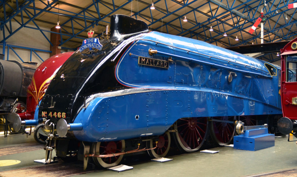Mallard at the National Railway Museum. Image credit · Wikimedia